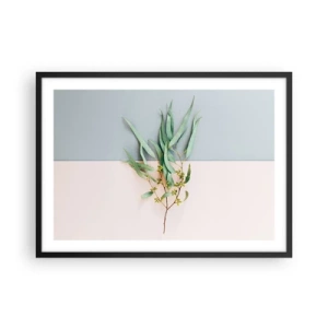 Plakat i sort ramme - Pastelfarvernes subtilitet - 70x50 cm