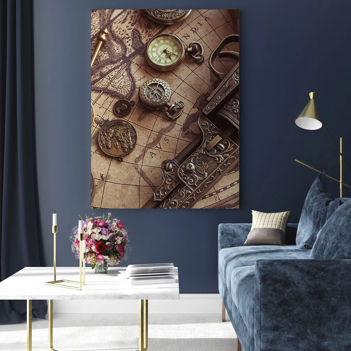 Billede på glas - Opkald til eventyr - 50x70 cm