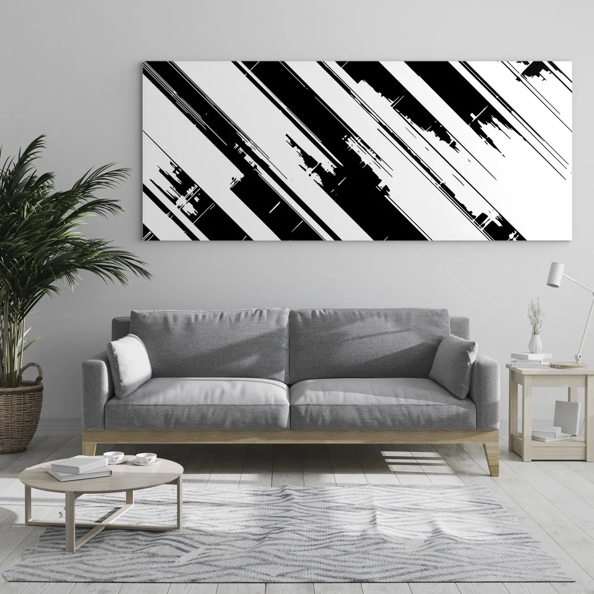 Billede på glas - Intens og dynamisk komposition - 100x40 cm