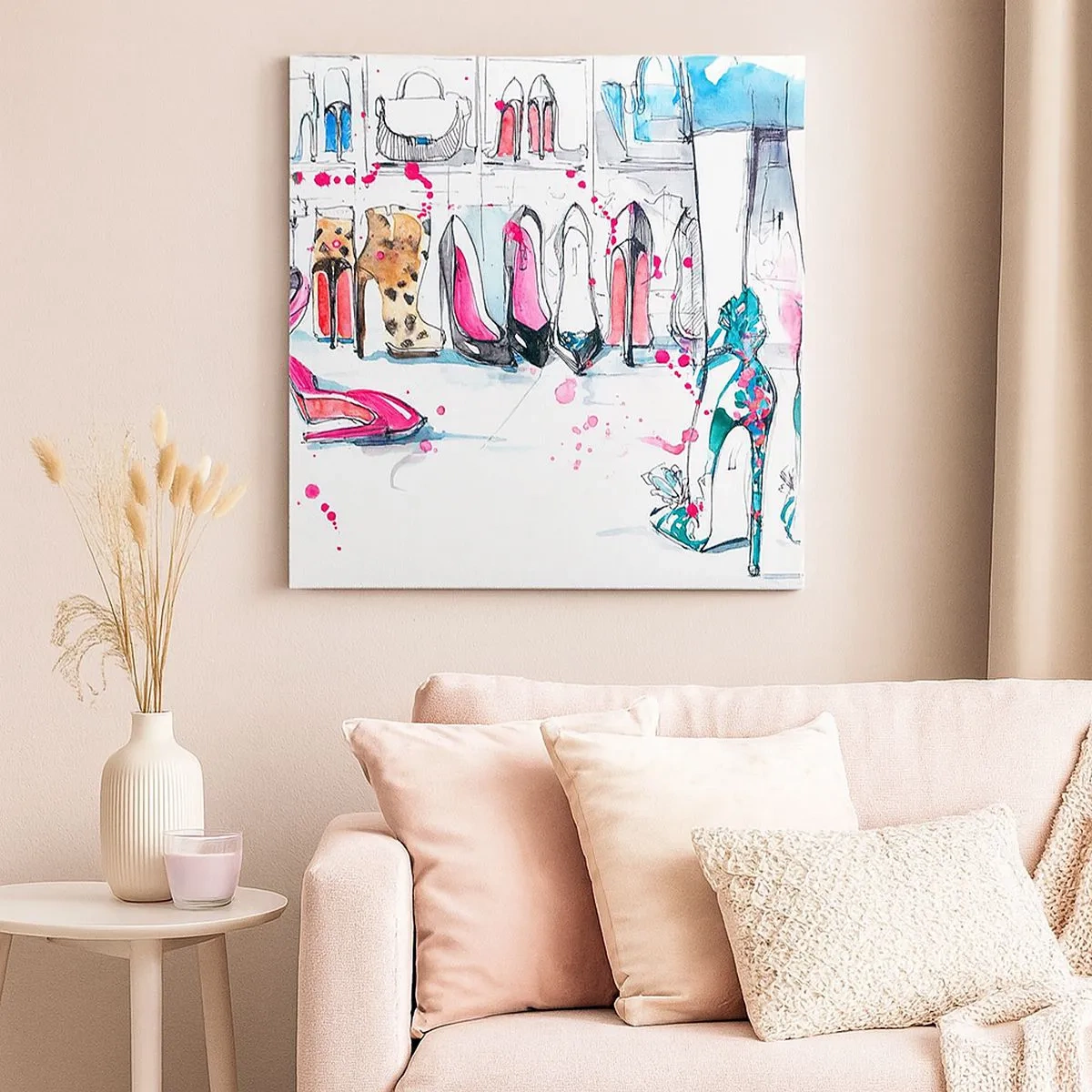 Lærredstryk - Billede på lærred - Sesam, åbn dig - 30x30 cm