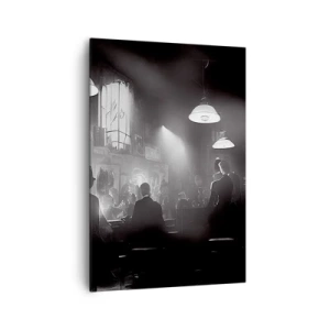 Lærredstryk - Billede på lærred - I en jazzet stemning - 70x100 cm