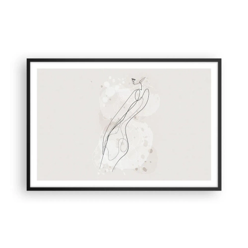 Plakat i sort ramme - At forvilde sig med blikket - 91x61 cm