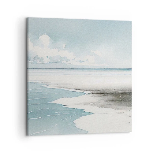 Lærredstryk - Billede på lærred - Blidt tidevand - 50x50 cm