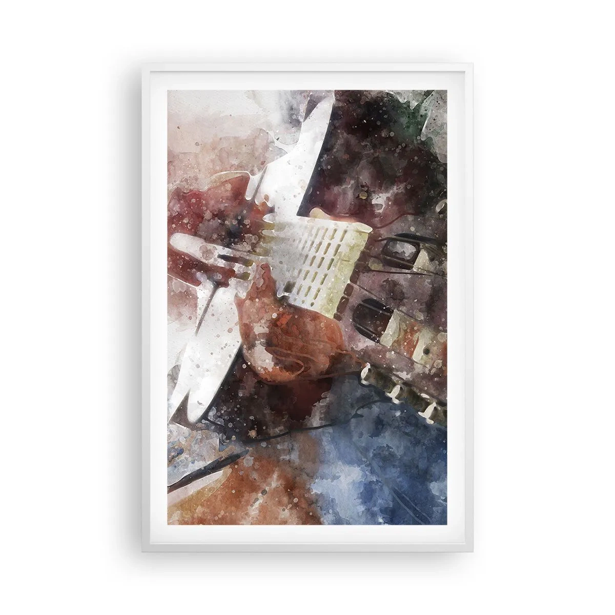 Plakat i hvid ramme - Og hvad synes du? - 61x91 cm