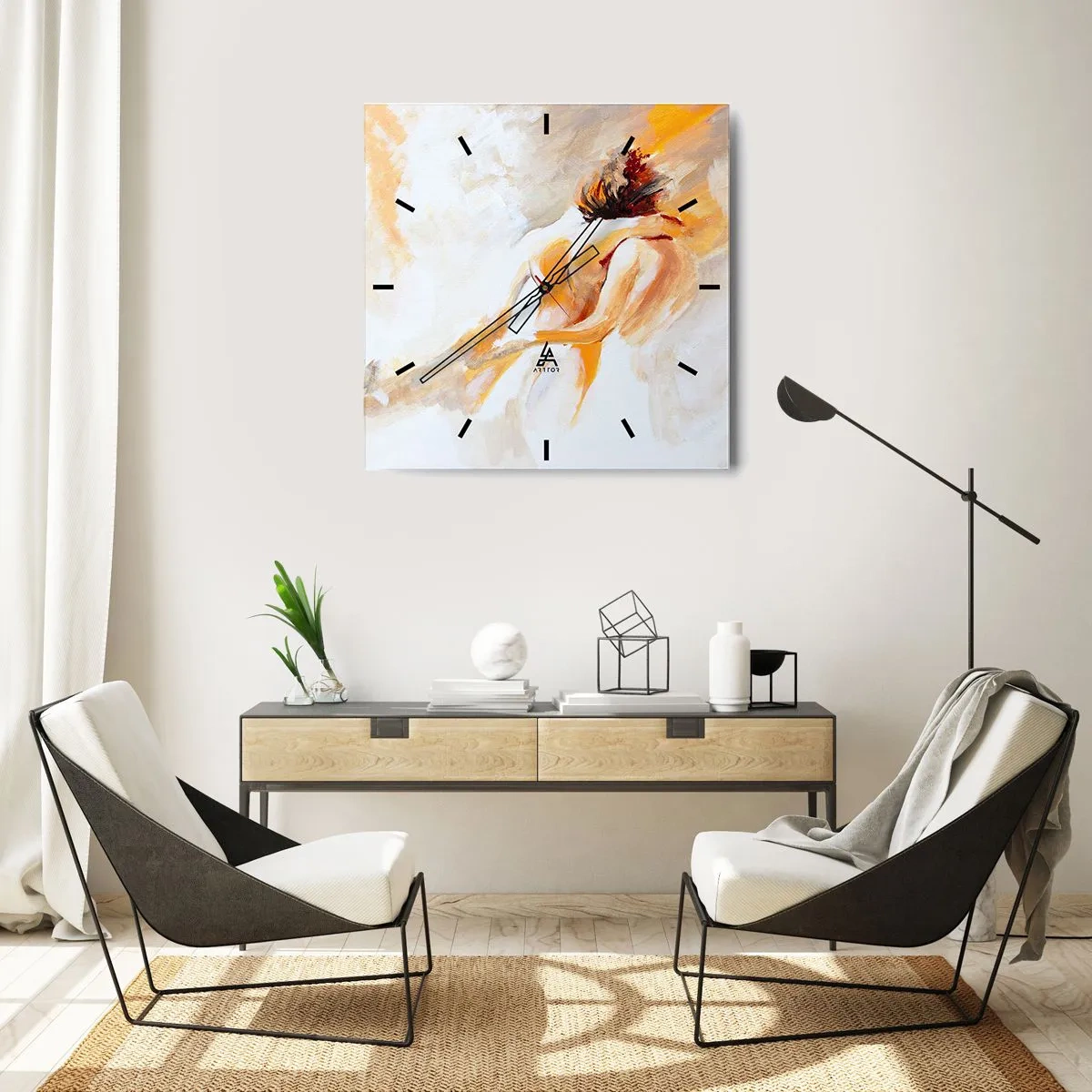 Vægur, Uret - I himlen af nærhed - 40x40 cm