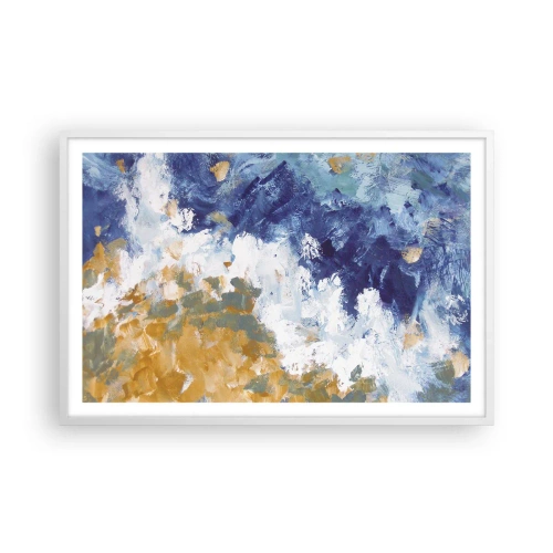 Plakat i hvid ramme - Elementernes dans - 91x61 cm