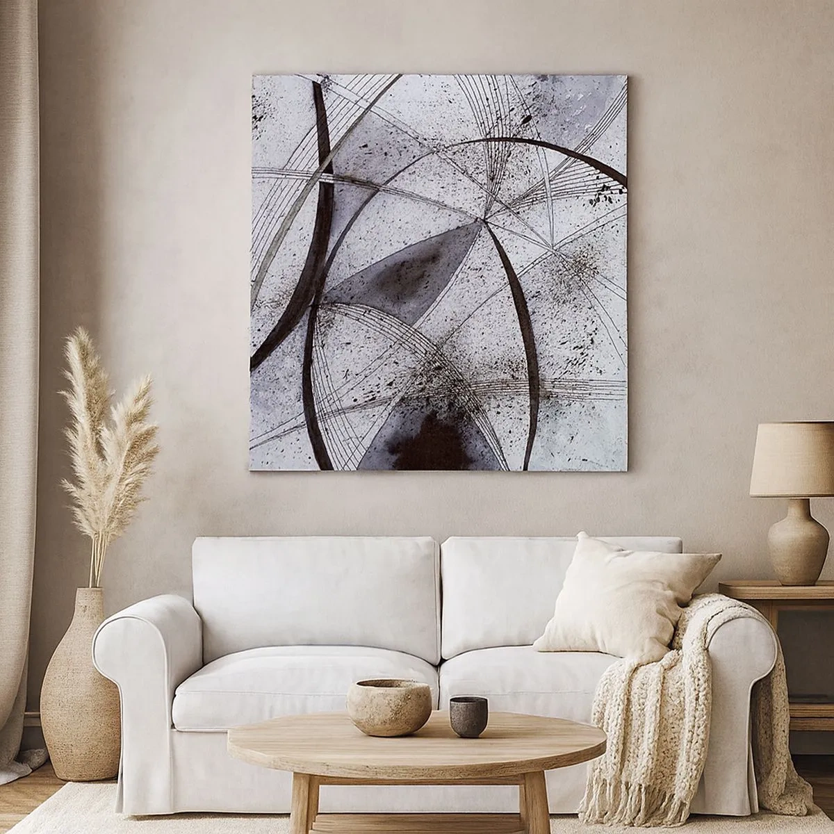 Lærredstryk - Billede på lærred - Futuristisk fantasi - 30x30 cm