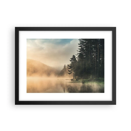 Plakat i sort ramme - En dags fødsel - 40x30 cm