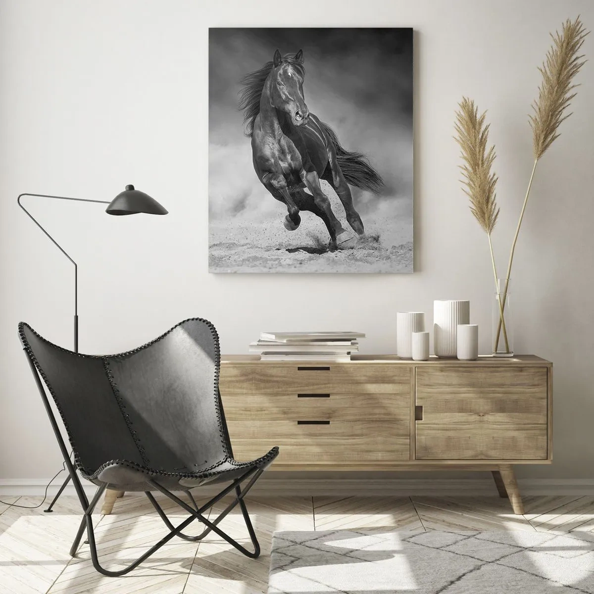 Billede på glas - Værdig til emiren selv - 50x70 cm