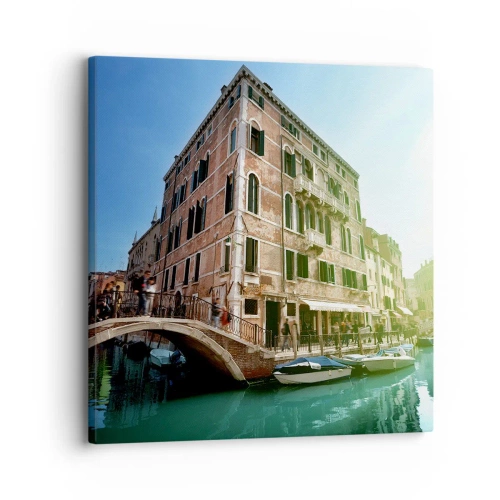 Lærredstryk - Billede på lærred - Venedig - Amore Mio - 30x30 cm