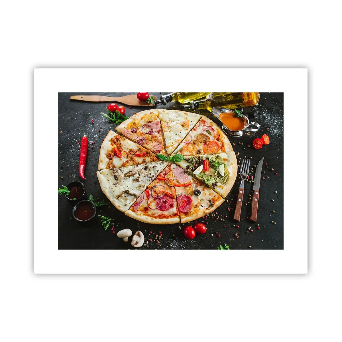 Plakat - Et udvalg af smagsvarianter - 40x30 cm