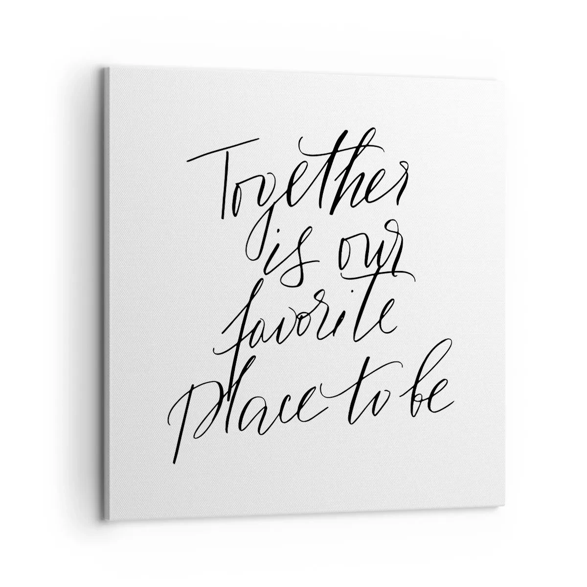 Lærredstryk - Billede på lærred - Føler du det også? - 60x60 cm