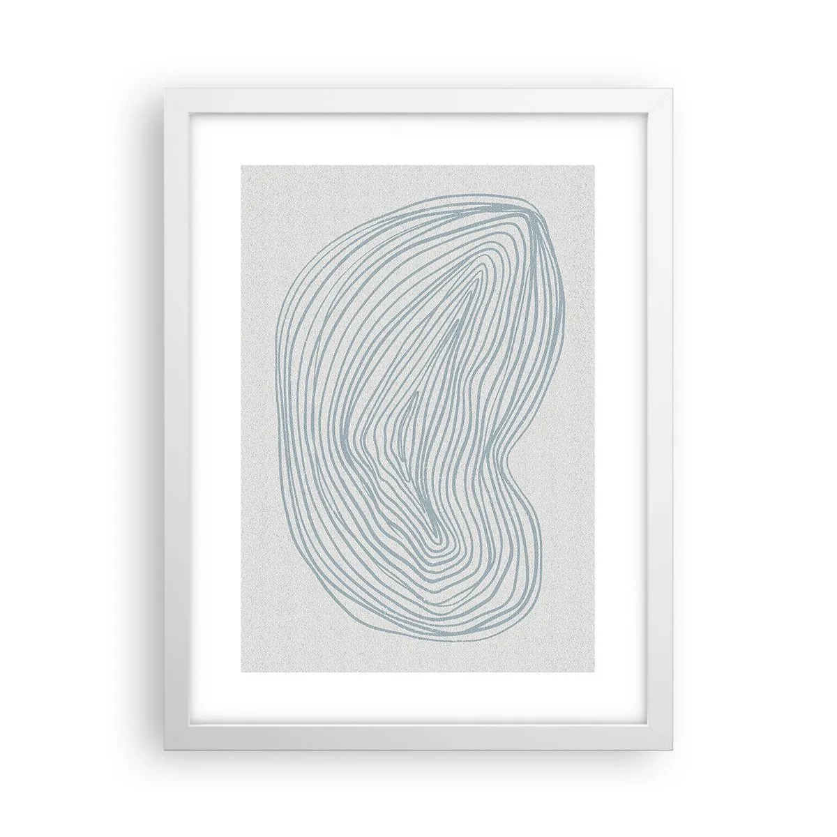 Plakat i hvid ramme - Smil fra en dråbe - 30x40 cm