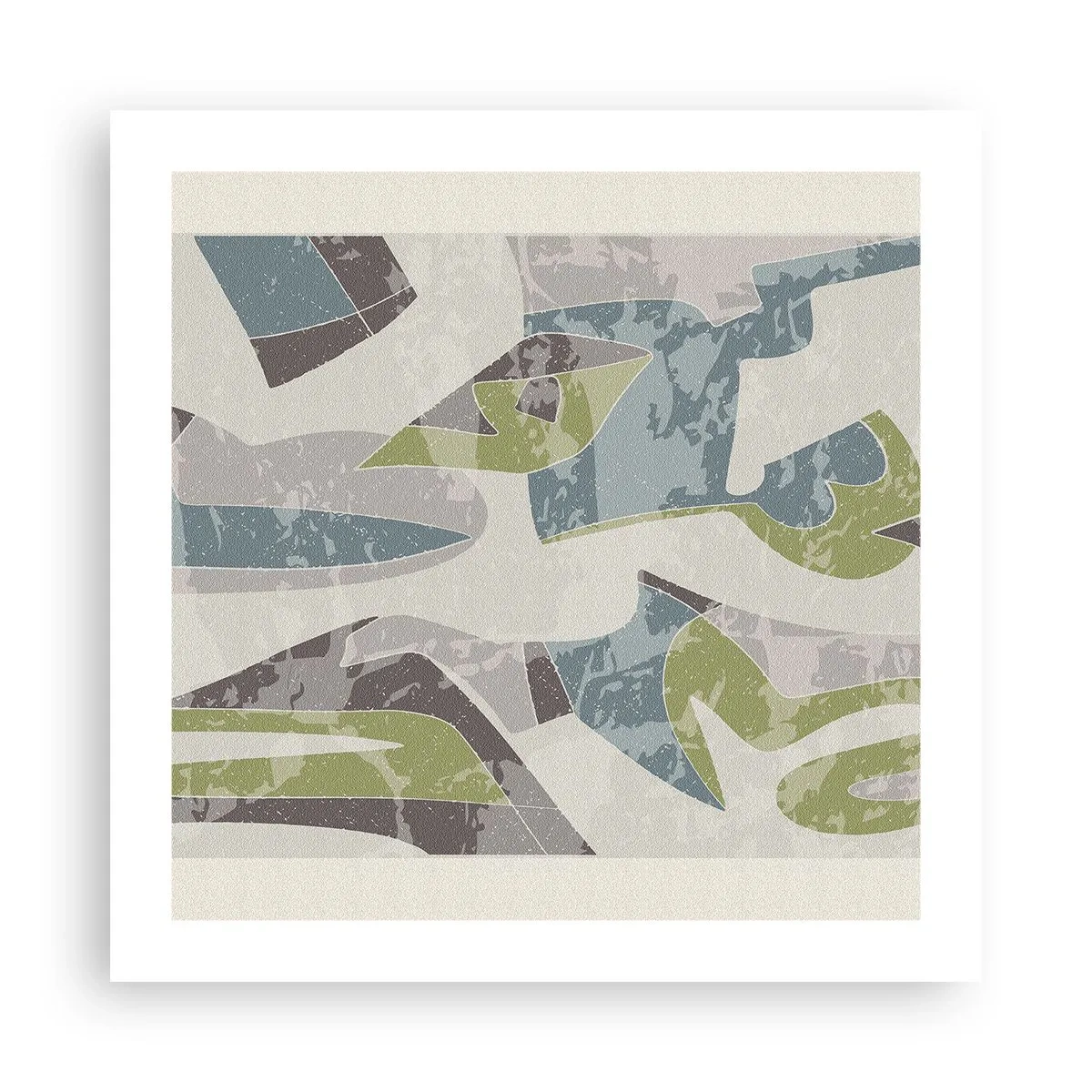 Plakat - Komposition bag glas - 50x50 cm