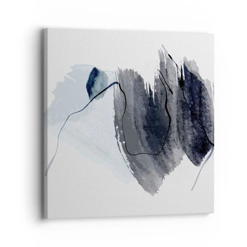 Lærredstryk - Billede på lærred - Intensitet og bevægelse - 30x30 cm