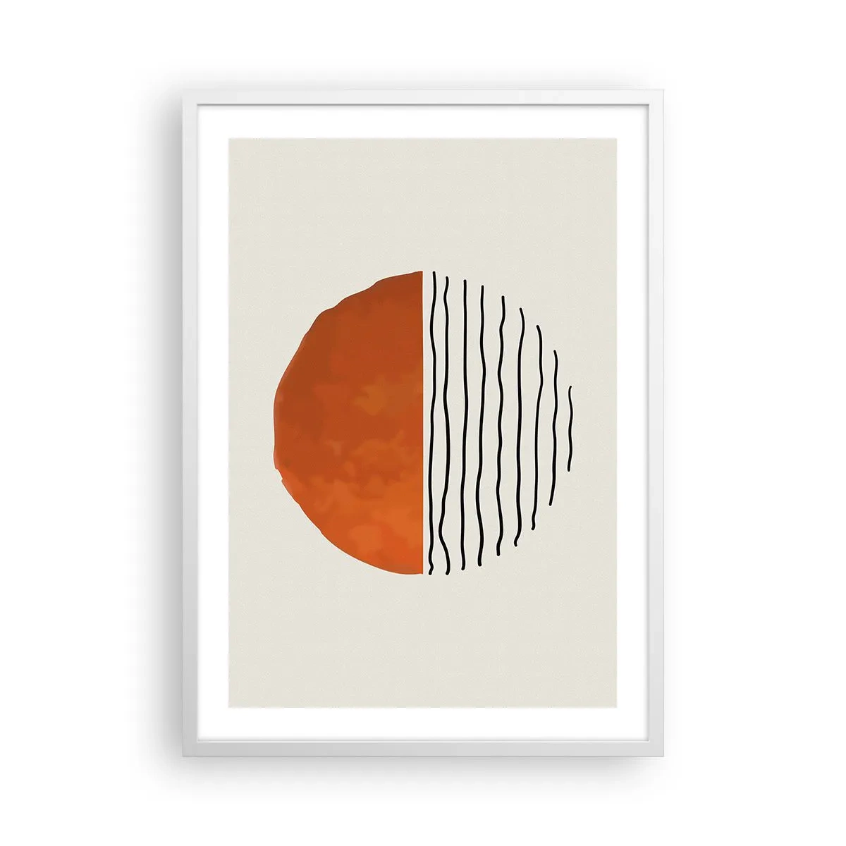 Plakat i hvid ramme - I en japansk atmosfære - 50x70 cm