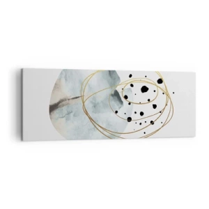 Lærredstryk - Billede på lærred - I rummets favntag - 140x50 cm