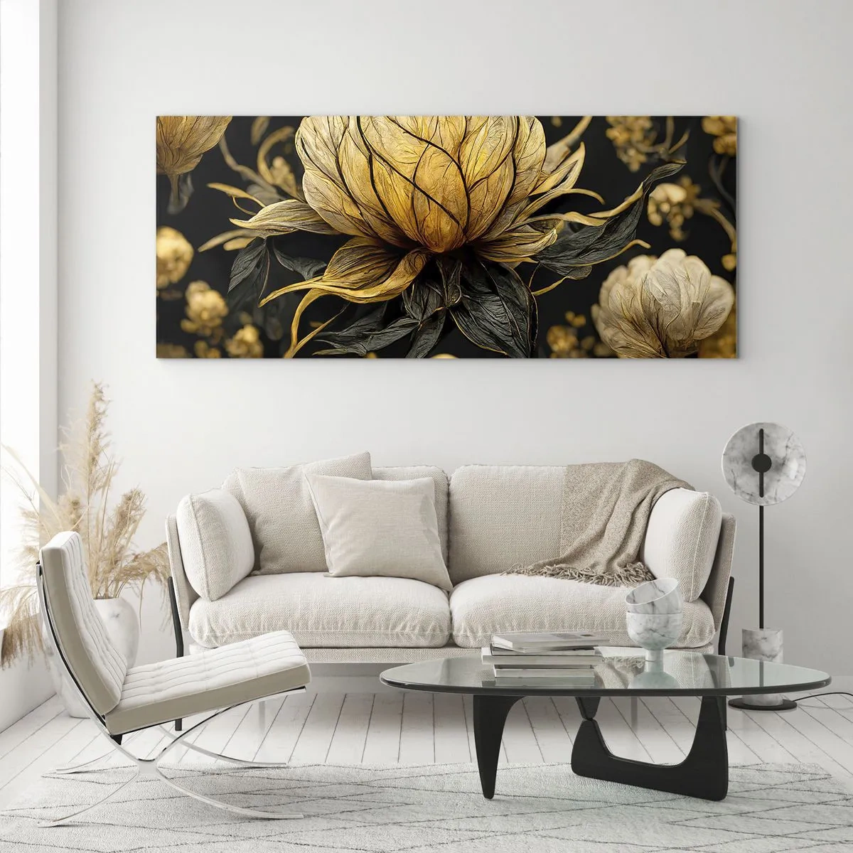 Billede på glas - Subtil skrøbelighed - 140x50 cm