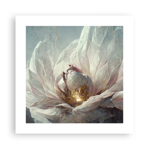 Plakat - Blomstrer en gang om hundrede år - 40x40 cm