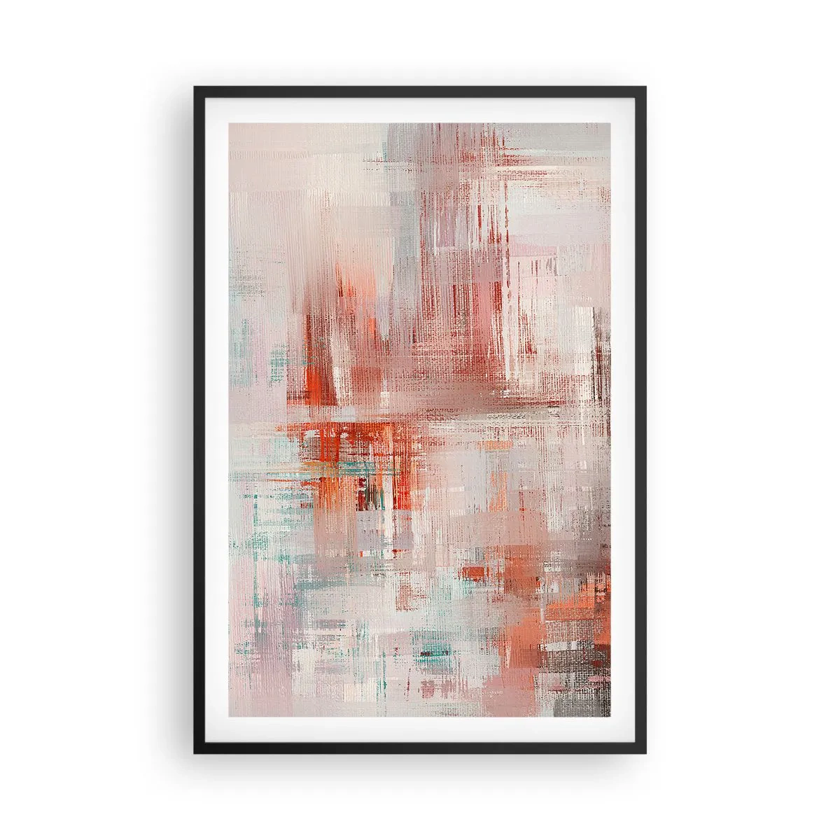 Plakat i sort ramme - Diset. Hvor er dog det lyserødt - 61x91 cm