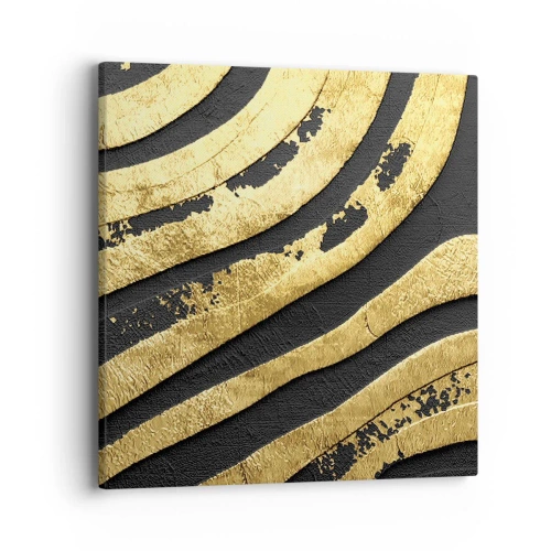 Lærredstryk - Billede på lærred - Alt flyder - 40x40 cm