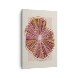 Lærredstryk - Billede på lærred - Strålende abstraktion - 80x120 cm