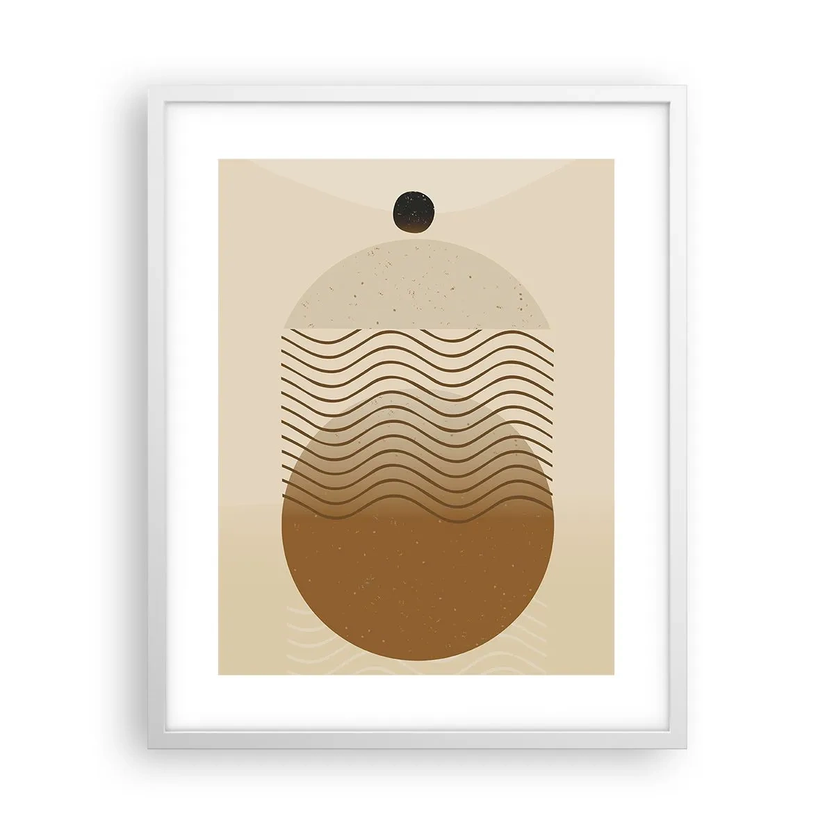 Plakat i hvid ramme - Om geometriske figurers oprindelse - 40x50 cm