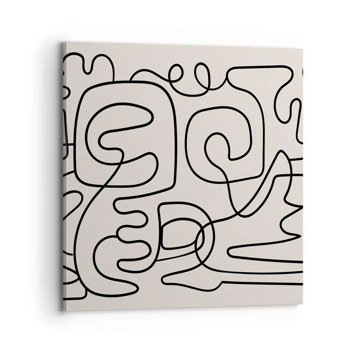 Lærredstryk - Billede på lærred - På sporet - 70x70 cm