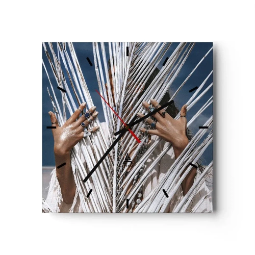 Vægur, Uret - Shamanens kæreste? - 30x30 cm