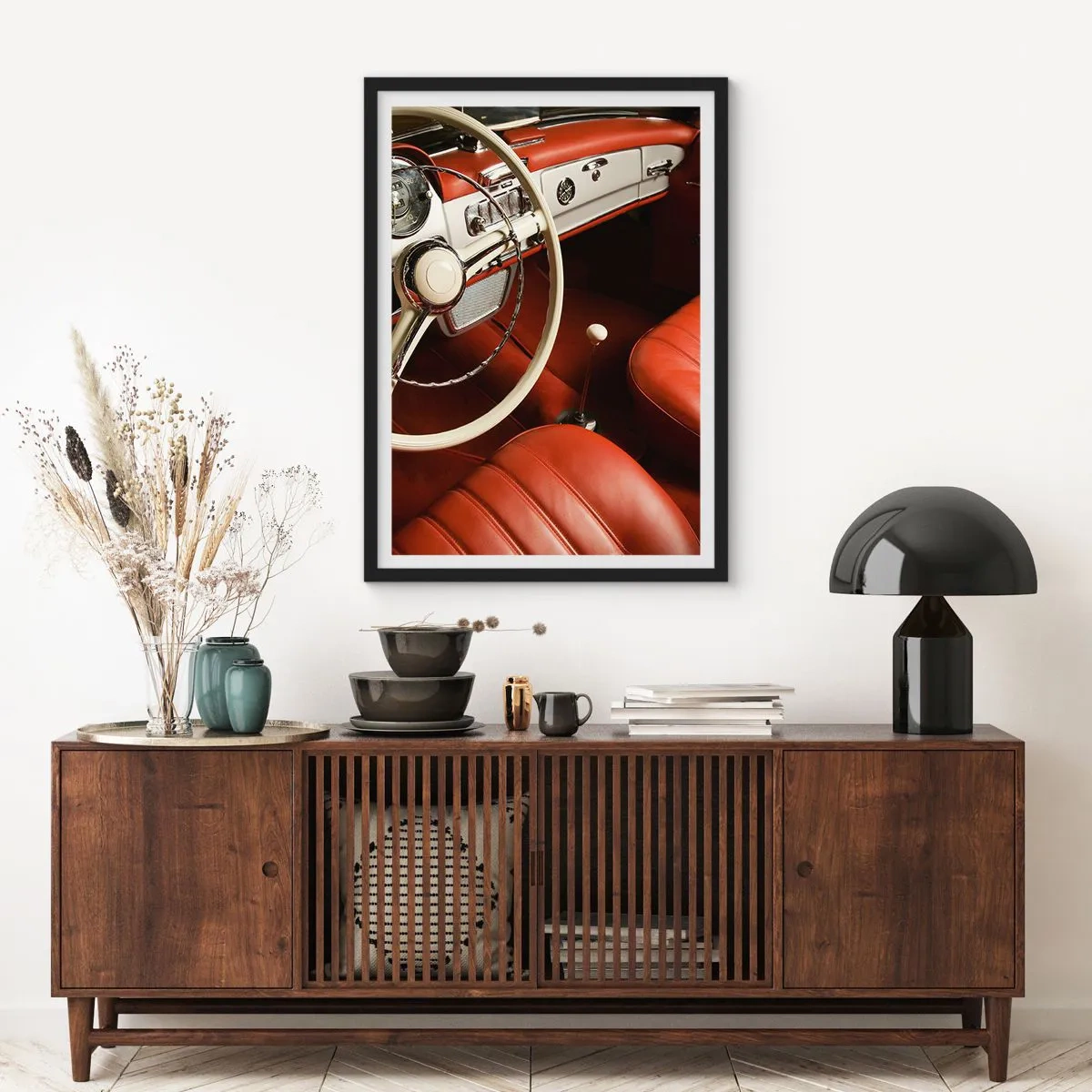 Plakat i sort ramme - Luksus i vintage stil - 70x100 cm