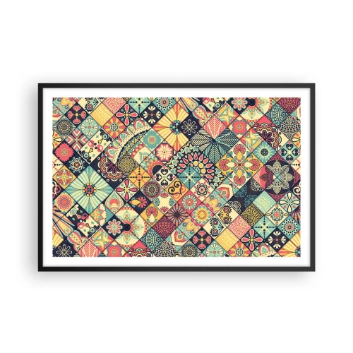 Plakat i sort ramme - Marokkansk stemning - 91x61 cm