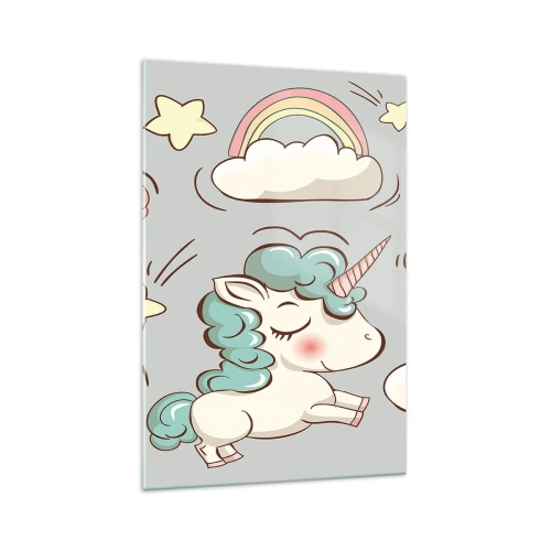 Billede på glas - Der er bestemt ... - 70x100 cm