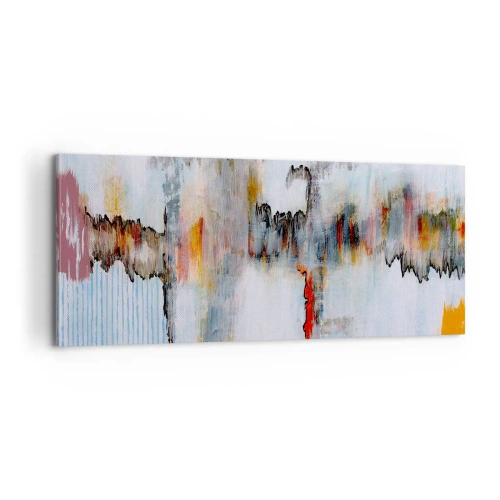 Lærredstryk - Billede på lærred - En pind på vandet - 100x40 cm