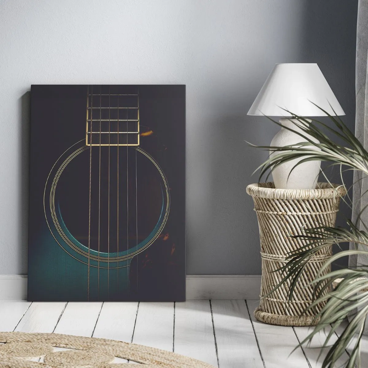 Lærredstryk - Billede på lærred - Et øjeblik før det lyder - 50x70 cm