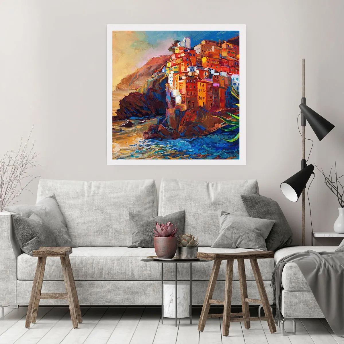 Plakat - Italiensk atmosfære - 50x50 cm