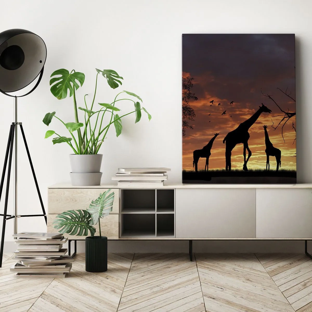 Lærredstryk - Billede på lærred - En lille middag med dem, du holder af - 50x70 cm