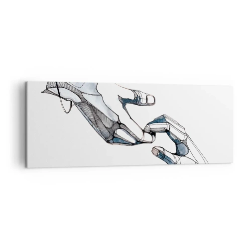 Lærredstryk - Billede på lærred - En god gestus - 140x50 cm