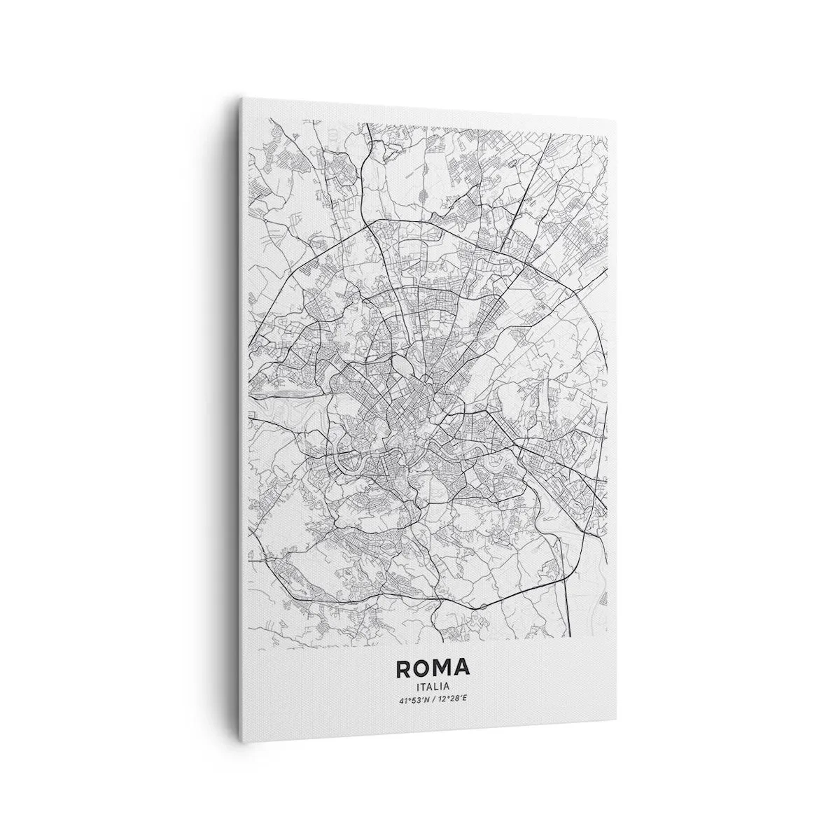 Lærredstryk - Billede på lærred - Romersk cirkel - 80x120 cm