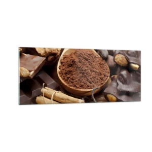 Billede på glas - Bedst mod tristhed - 100x40 cm