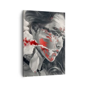 Lærredstryk - Billede på lærred - I det absurdes damp - 50x70 cm