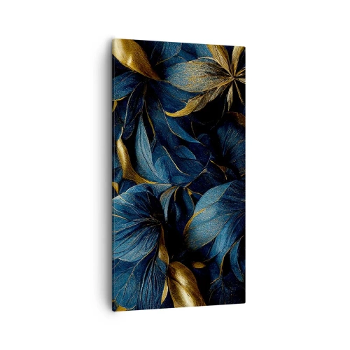 Lærredstryk - Billede på lærred - Foret med guld - 55x100 cm