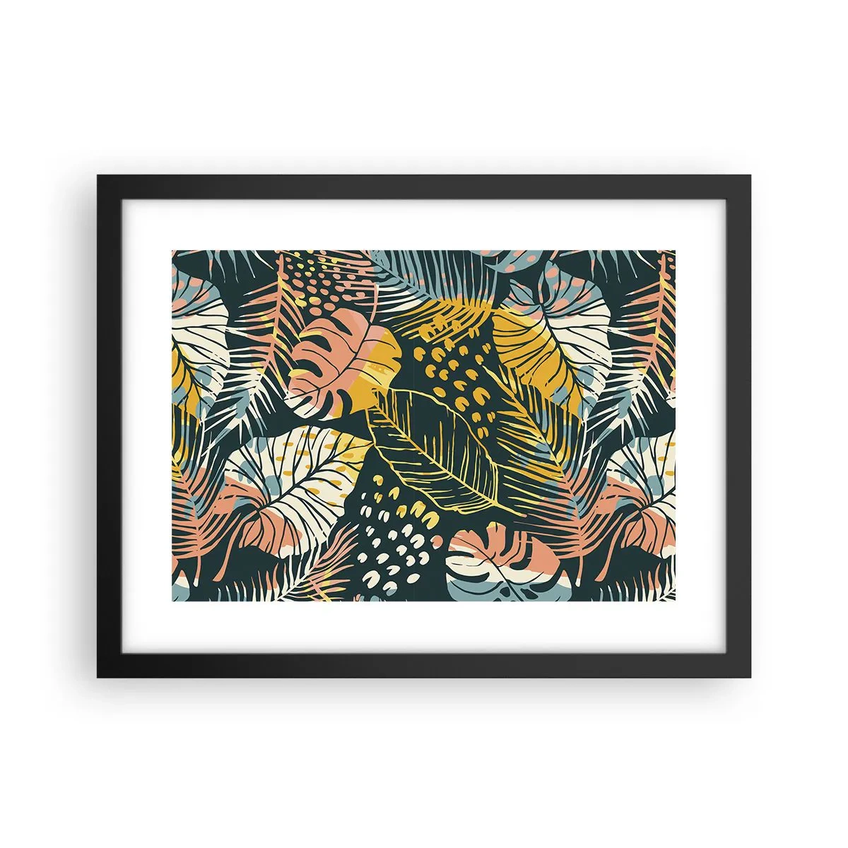 Plakat i sort ramme - Løvrig fantasi - 40x30 cm