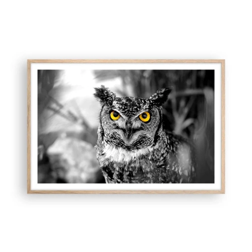 Plakat i ramme af lyst egetræ - Intet kan skjules - 91x61 cm