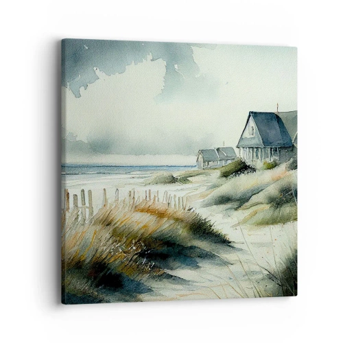 Lærredstryk - Billede på lærred - Væk fra trængsel og travlhed - 40x40 cm