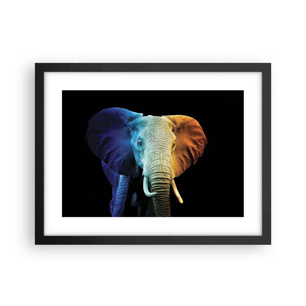 Plakat i sort ramme - Excentrisk, ikke underlig - 40x30 cm