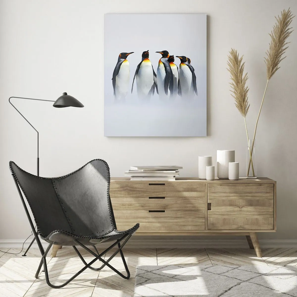 Billede på glas - Møde i aftenkjole - 50x70 cm