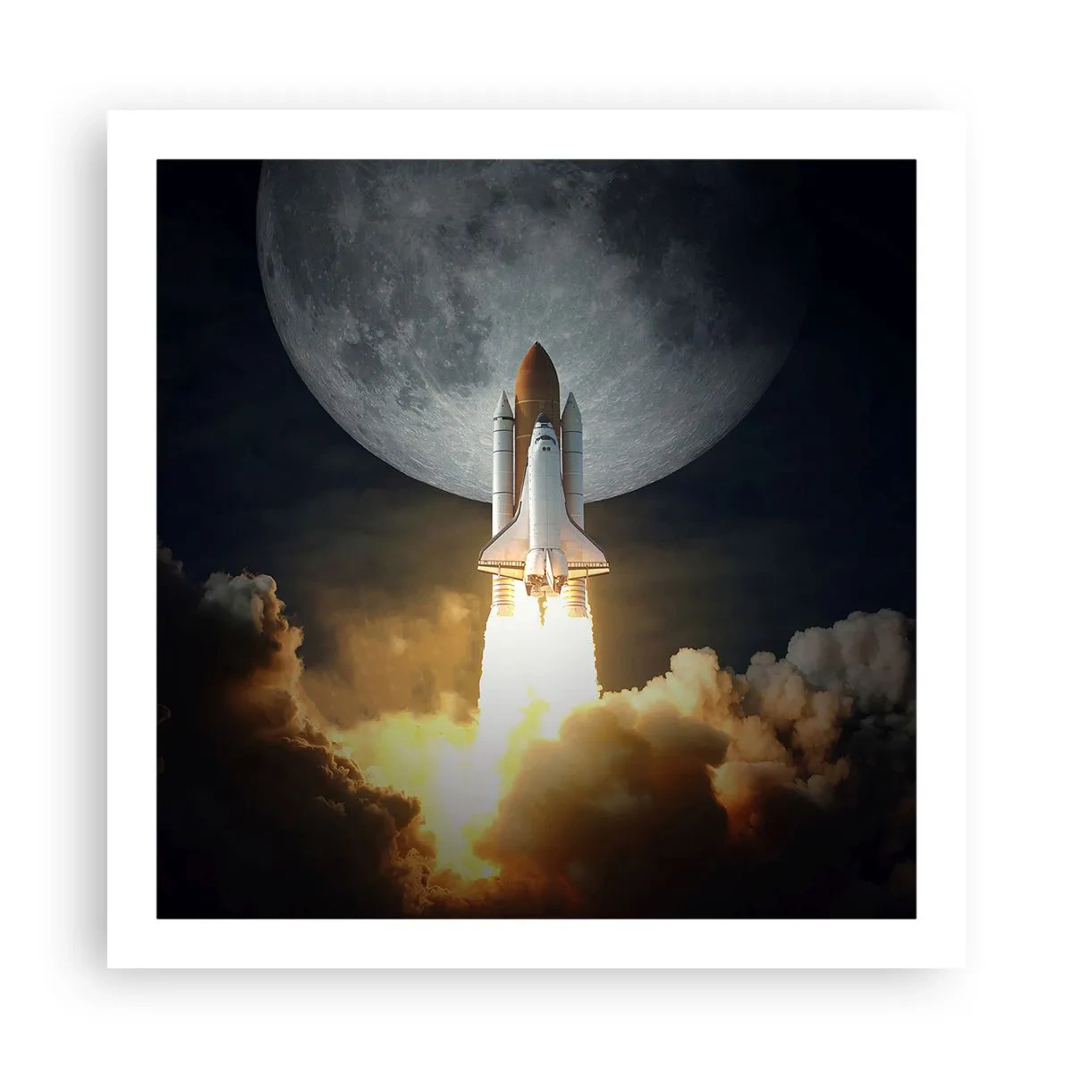 Plakat - Begyndelsen på et overjordisk eventyr - 60x60 cm