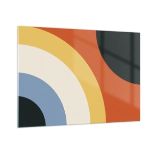 Billede på glas - Over for hinanden - 100x70 cm