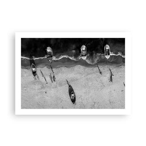 Plakat - Stadig på kysten... - 70x50 cm
