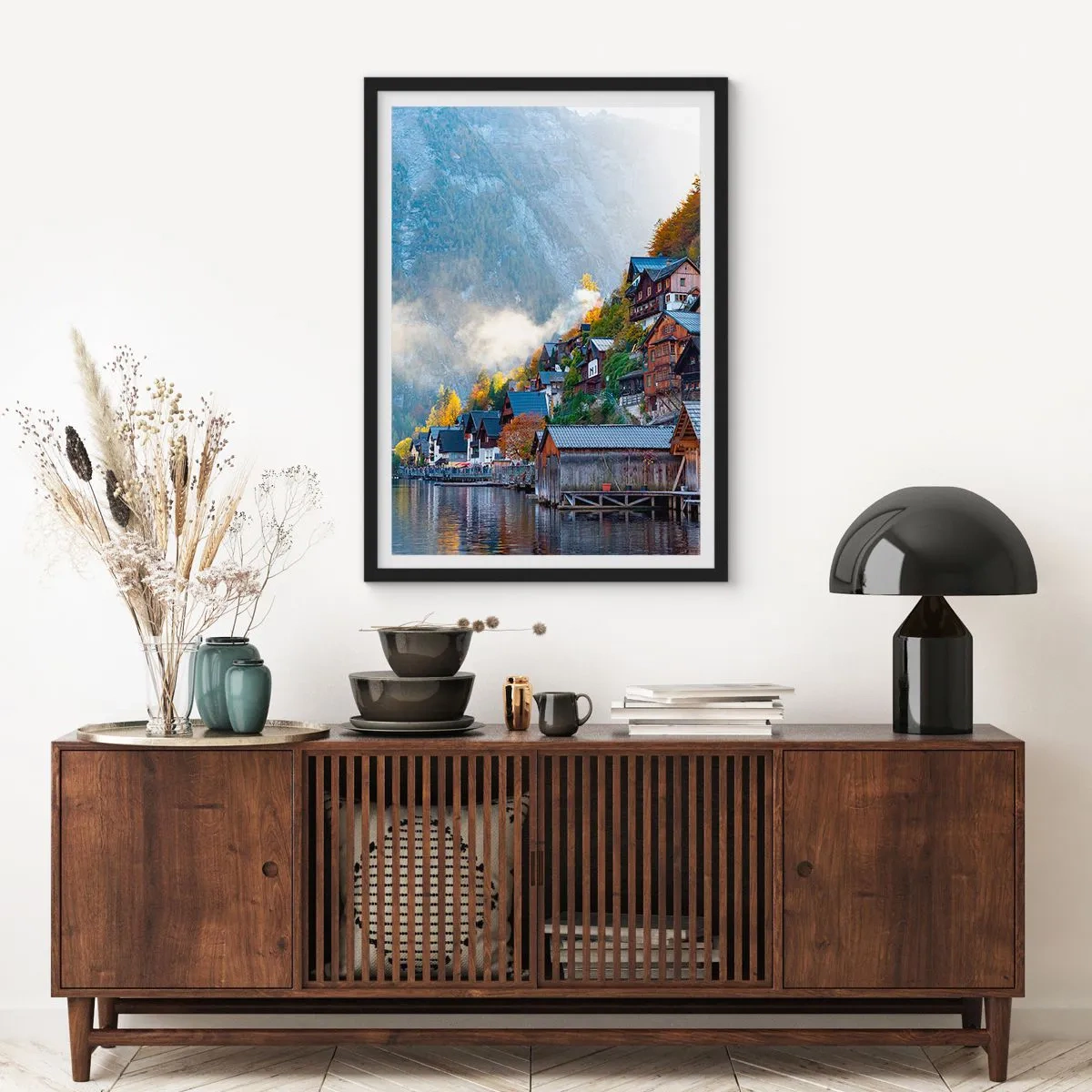 Plakat i sort ramme - Alpine climes - 30x40 cm